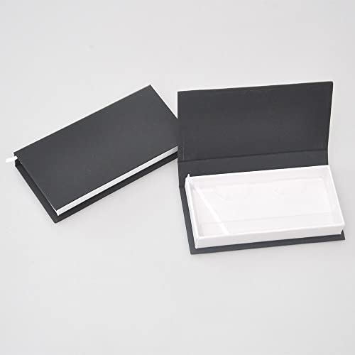 Embalagem falsa de cílios preto caixa branca chicote retângulo boxe faux de 25 mm de cílios de