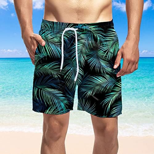Shorts de tábua masculina de miashui tamanho 46 masculino de verão de verão, praia estampada