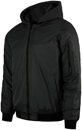 Jaquetas para homens jaquetas masculino masculino zípe de jaqueta de quebra -vento com capuz