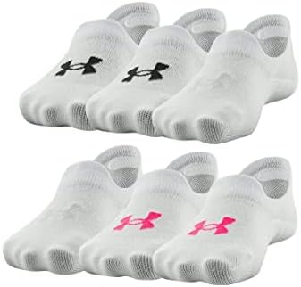 Under Armour Girls Essential Ultra Low Tab Socks, 6 pares