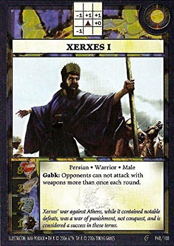 Cartão promocional francês anacronismo Xerxes 1 P48