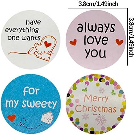 Adesivos do Dia dos Namorados para crianças seu adesivo Merry Sticker Holiday, agradecimento da