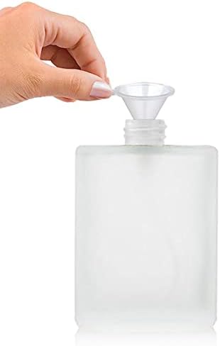 Jjkmall- luxo 50ml 1,7 oz de espessura refilável de vidro fosco garrafa de perfume de perfume vazio maquiagem