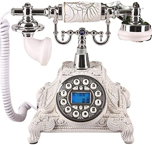 Gayouny Button Button Dial Retro Fixo Telefone Mãos ID do chamador clássico Bell Electronical Telefone fixo