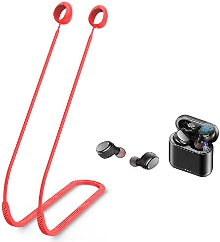 Smaate Anti-Perd Strap Compatível com fones de ouvido Tozo T6, cordão de silicone macio para esportes,