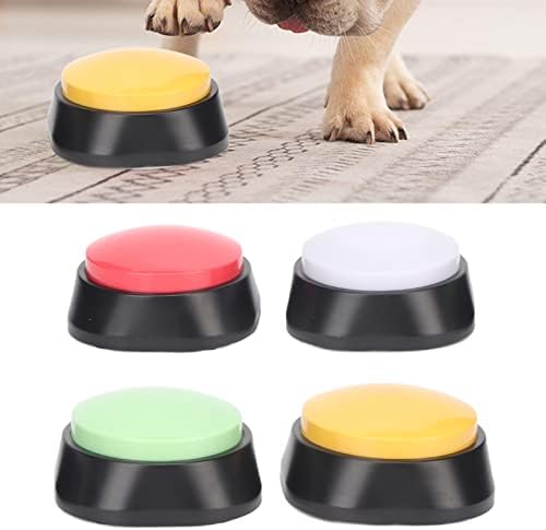 4 botões de cachorro, 30 Second Pet Training Set, fácil de se comunicar com seu animal de estimação, campainha