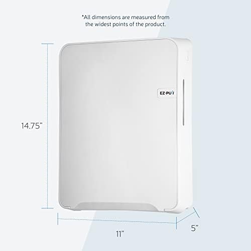Dispensador de mão multifold de parede ez-Pull Multifold para cozinha/banheiro/escritório/rv/airbnb, branco