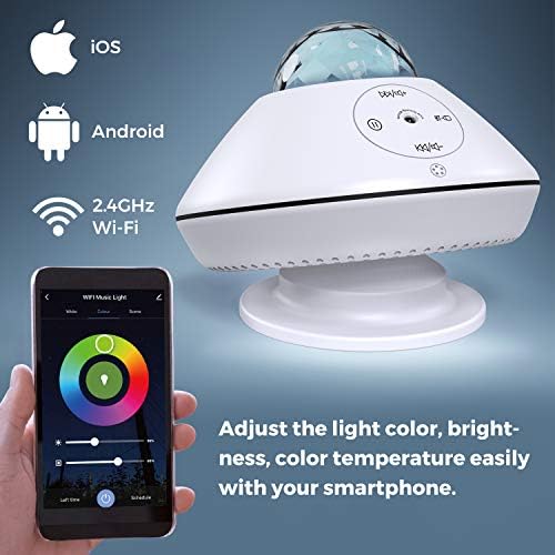 Projector Night Light Projector com controle remoto LED Galaxy Ocean Wave Projector Bluetooth