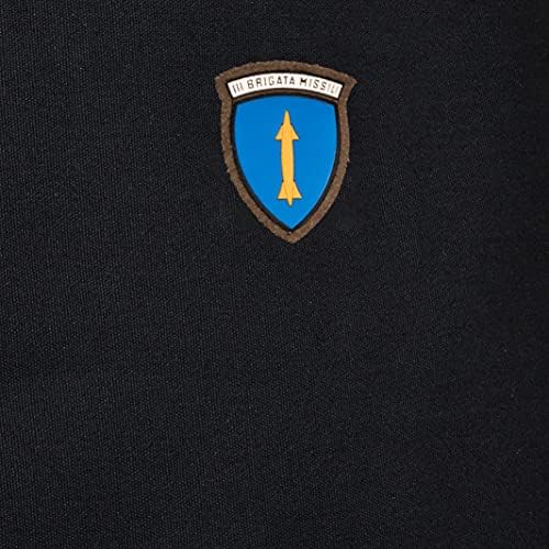 F Style Canvas Tote, Patch Italian Military Crest, bordado, preto