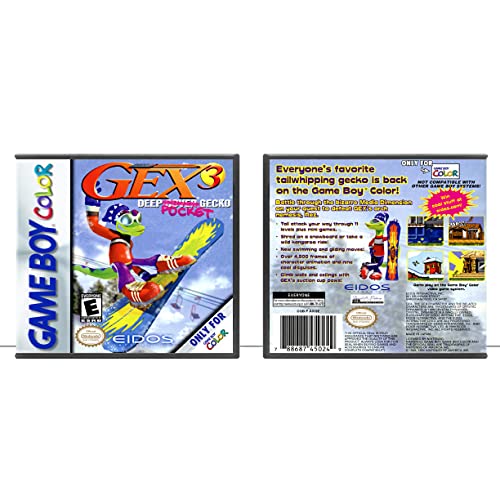 GEX 3: Libeca de bolso profundo | Game Boy Color - Caso do jogo apenas - sem jogo