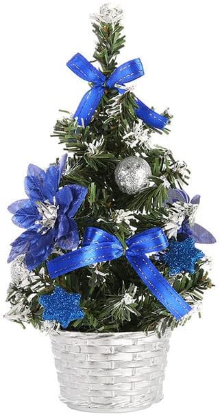 Mini Desktop Christmas Decorativa Árvore Pequena Árvore de Natal Decorativa Mini Árvore Artificial