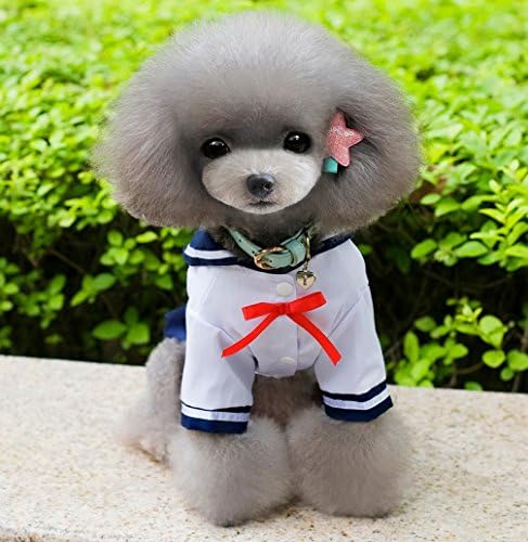 Ranphy Small Dog/Cat Pet Costume roupas para vestidos de cachorro para meninas uniformes de estudante de estilo