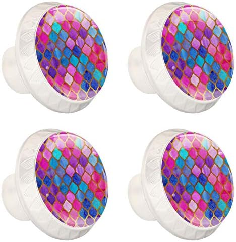Crescedor botões das crianças cor padrões brilhantes botões de gaveta botões decorativos de vidro de cristal botões