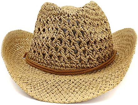 Adahop Western Cowboy Madeiro Handmado Hat Straw Hap