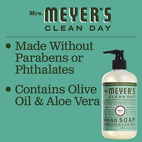 Sra. Meyer's Clean Day Hand Soap, manjericão, 12,5 fl oz