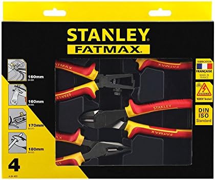 Stanley 4-84-489 Plier Set VDE, vermelho/amarelo