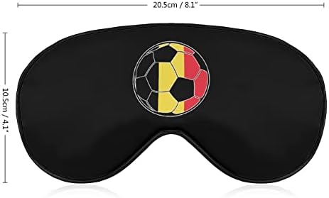 Máscara para os olhos do futebol da Bélgica com alça ajustável para homens e mulheres noite de