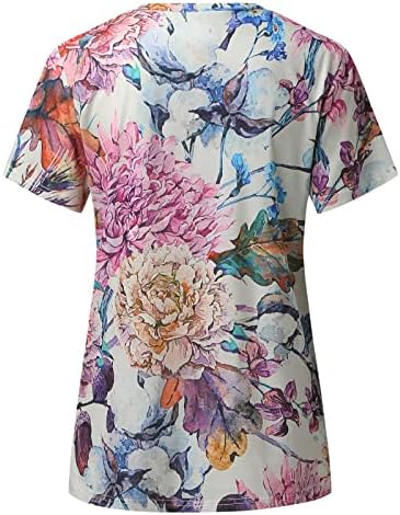 Tops de verão feminino Tees gráficos de manga curta camisetas casuais tamas de manga longa camisetas