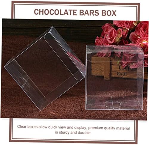 Sewacc 50pcs caixa de embalagem PVC Box Candy Recifers para presentes Caixa de chocolate embalagem