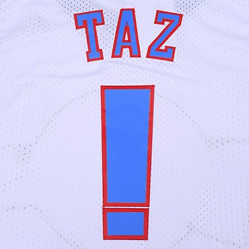Jersey de basquete de borolina Mens camisas esportivas espaciais Taz Moive Camisetas