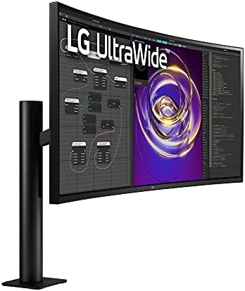 LG 34WP88C-B 34 polegadas curvas 21: 9 Display IPS QHD Ultrawide com suporte de ergo, USB tipo C,