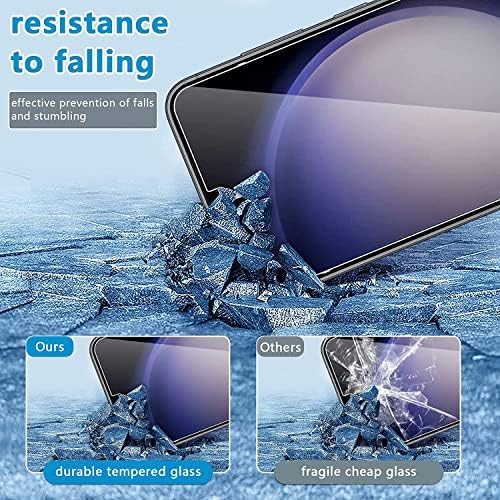 Yoyamo [3+3 Protetor de tela de embalagem para Samsung Galaxy S23 com 3 filmes de proteção de