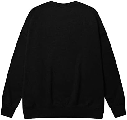 Pullover de suéter de malha masculina Projetado de waffle de waffle de manga longa de manga