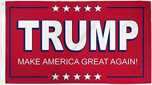MWS 3x5 3'x5 'Trump Make America Great Red & Make America Great White Yellow Hat grommts