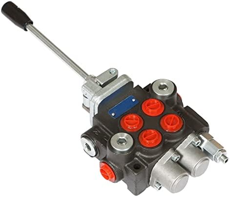 Timunr 2 Spool 11 GPM Válvula de controle direcional hidráulica, 3600 PSI BSPP portas de ação dupla válvula hidráulica com joystick