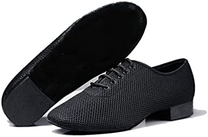 Wybfztt-188 Sapatos de dança Man Sapatos de dança Ballroom preto salto baixo 3 cm tamanho grande 45 jazz jazz moderno solo de solteiro sapatos masculinos