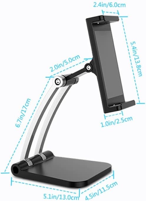 MHYFC Tablet Stand Stand Ajusta Ajusta dobramento 360 ° Monta de montagem Montante celular Suporte de suporte