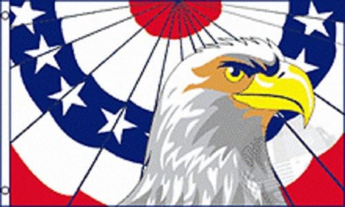 Bandeira Patriótica Golden Eagle 5'x3 '