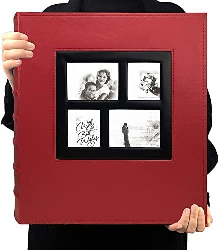 Álbum de fotos Doubao segura 4x6 400 páginas páginas de grande capacidade Capa de couro Casamento Família