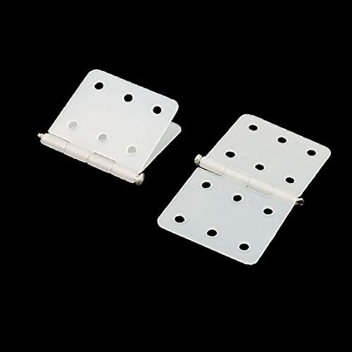 X-Dree 5pcs dobrável nylon branco peças de dobradiças 16 x 28 mm para o plano RC (5 piezas de bisagras fijadas