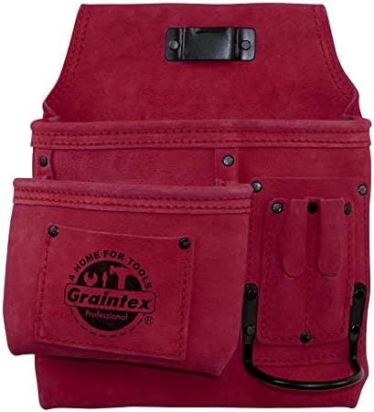 GRANTEX SS2382 :: 5 bolso da mão esquerda e bolsa de ferramentas Bolsa de camurça colorida em cores
