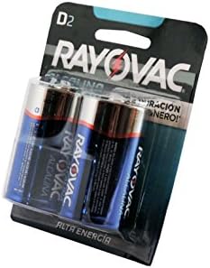 Rayovac D baterias alcalinas, 813-2f, 2 pacote