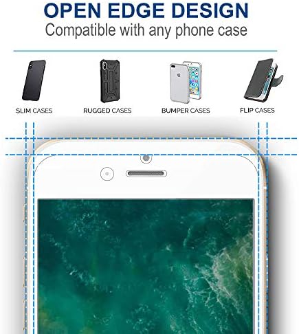 Protetor de tela ARAE para iPhone 7 Plus / 8 Plus, vidro temperado HD, trabalho anti -arranhão