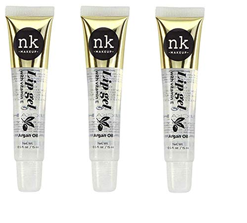 3 PACOTES!! Nicka K New York Clear Lip Gel com vitamina E