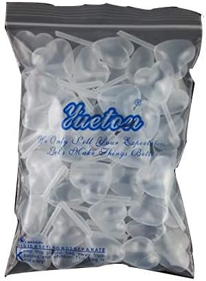 Yueton 50pcs Formulário de coração claro 4 ml líquido pasteur pipeta, espreme de plástico pipetas de transferência