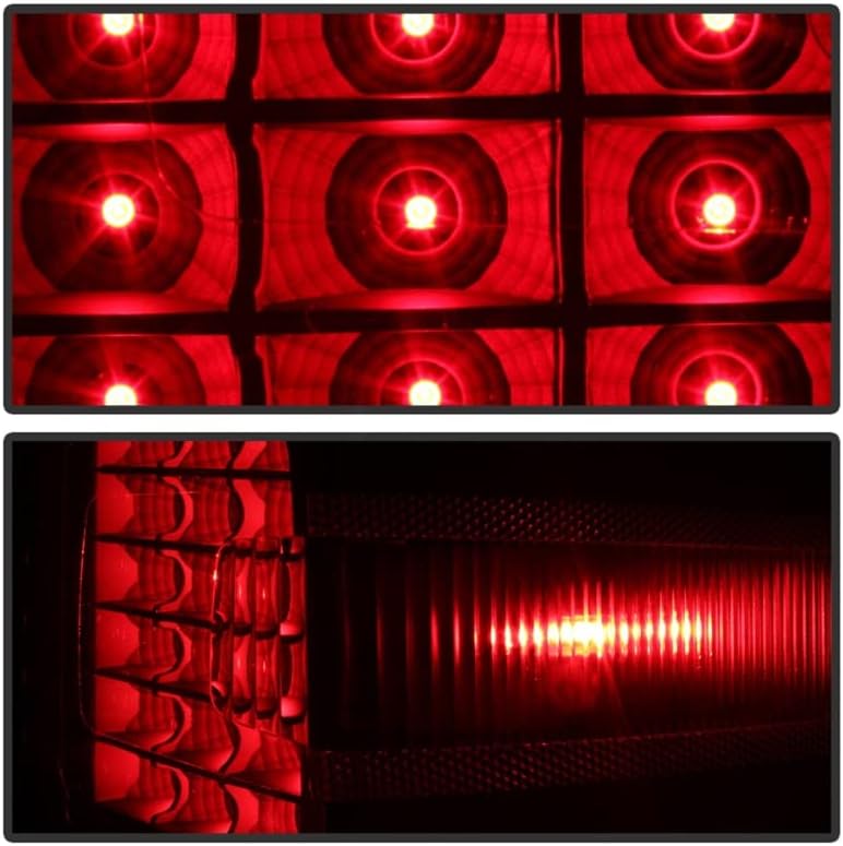 Spyder 9036552 Luzes traseiras de LED automático preto/fumado