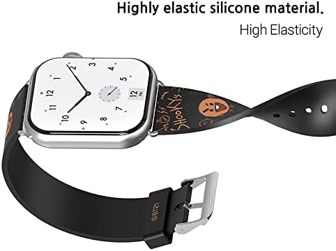BT21 Compatível com Apple Watch Doodle Soft Band Series Se 7 6 5 4 3 2 1 45mm 41mm 44mm 40mm 42mm 38mm, banda