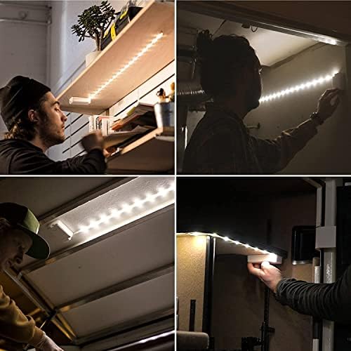 Power prático Luminodle sob iluminação do gabinete - Clique em LED Light Strip para prateleiras, armários de cozinha