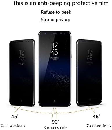 2 Protetor de tela de privacidade de embalagem para OnePlus Nord N200 | 5G, filme de vidro temperado