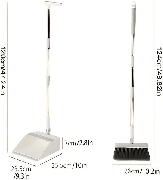 1set/2pcs Broom e Dustpan Set for Home, Trinttic Dustpan e Broom Combo Set for Indoor Housewarming