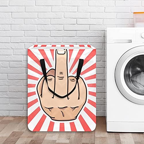 Cesto de armazenamento engraçado de desenho animado, cesto de lavanderia grande com alças lixeiras de