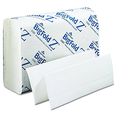 Georgia Pacific Professional 20887 Toalhas de papel Bigfold, 10 1/5 x 10 4/5, branco, 220 por pacote