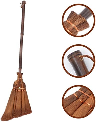 Alipis Praveado de vassoura de fibra de palmeira de corn Fibre de alipis removendo vassoura com alça de bambu