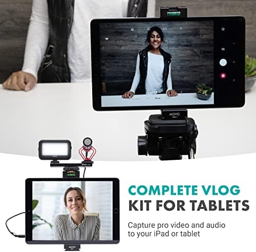 Kit de vlogging de tablets moving para iPad - iPad Vlogging Kit com suporte para tablet, tripé em