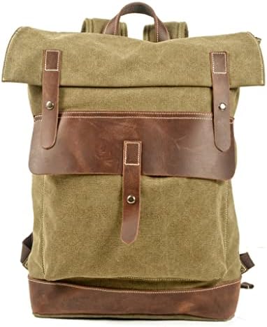 Wetyg Canvas Bag Backpack Backpack Outdoor Mountaineering Mackpack Travel Fitching Saco de couro Rucksack