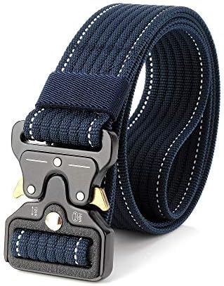Kipove Zoeber 7 Cores Mens Militar Tático Nylon Outdoor Multifuncional Cinturão de Treinamento Black Strap